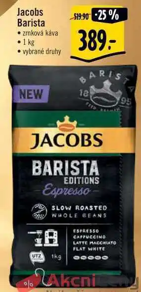 Albert Jacobs barista zrnková káva, 1 kg nabídka