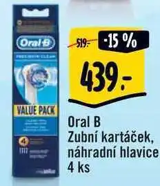 Albert Oral b zubní kartáček, náhradní hlavice 4 ks nabídka