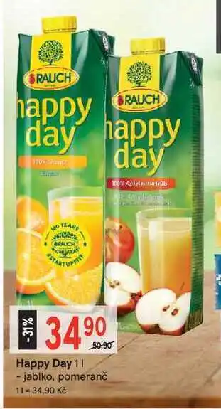 Rauch happy day džus 1l