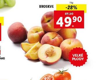 Lidl Broskve nabídka