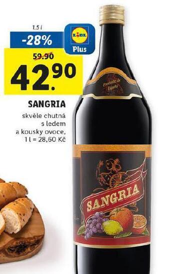 Lidl Sangria nabídka