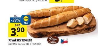 Lidl Pivařský rohlík nabídka