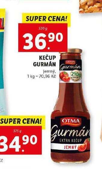 Lidl Kečup gurmán nabídka