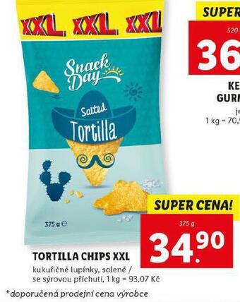 Lidl Tortilla chips nabídka