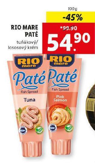 Lidl Rio mare paté nabídka