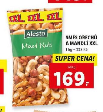 Lidl Směs ořechů a mandlí nabídka