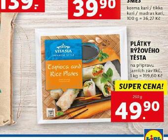 Lidl Plátky rýžového těsta nabídka
