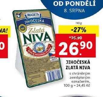 Lidl Jihočeská zlatá niva nabídka