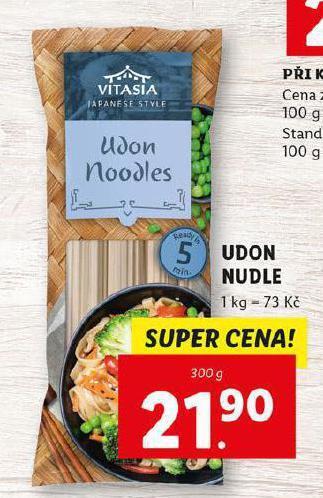 Lidl Udon nudle nabídka