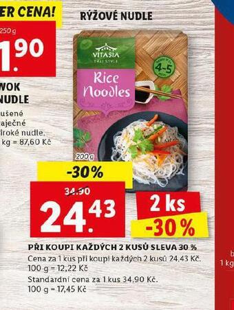 Lidl Rýžové nudle nabídka
