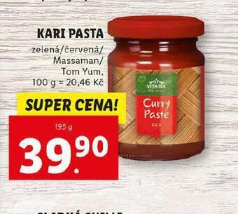 Lidl Kari pasta nabídka
