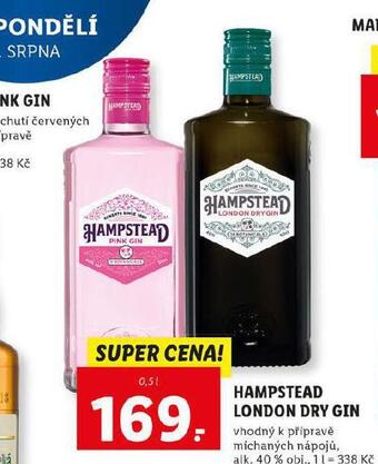 Lidl Hampstead london dry gin nabídka