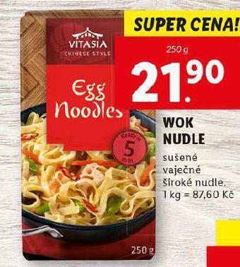Lidl Wok nudle nabídka