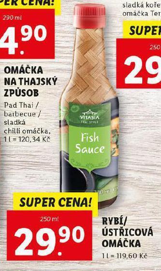 Lidl Rybí / ústřicová omáčka nabídka