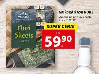 Lidl Mořská řasa nori nabídka