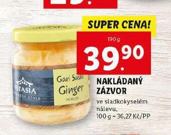 Lidl Nakládaný zázvor nabídka