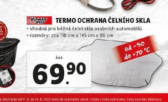Lidl Termo ochrana čelního skla nabídka