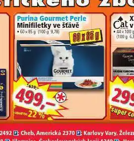 Norma Purina one gourmet perle minifiletky ve šťávě nabídka