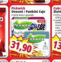 Norma Pickwick čaj nabídka