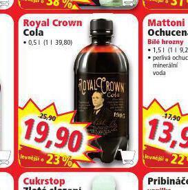 Norma Royal crown cola nabídka