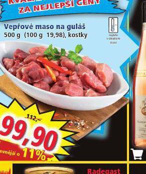 Norma Vepřové maso na guláš nabídka