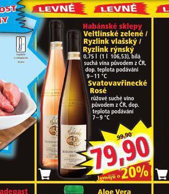 Norma Habánské sklepy svatovavřinecké rosé nabídka