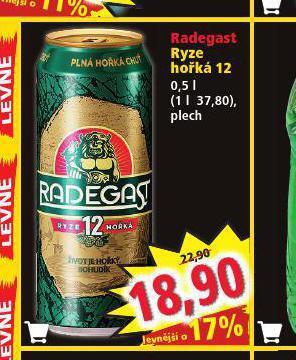 Norma Pivo radegast ryze hořká 12 nabídka