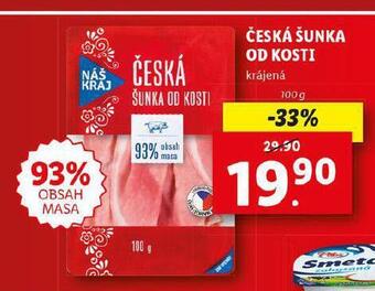 Lidl Česká šunka od kosti nabídka