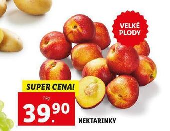Lidl Nektarinky nabídka