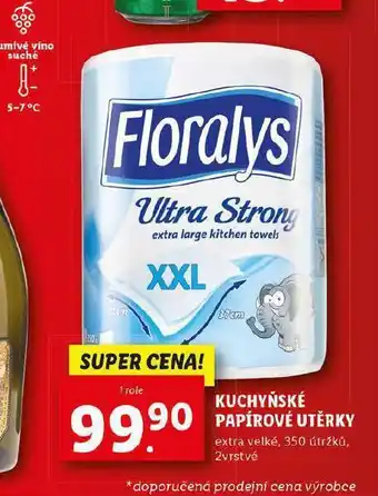 Lidl Kuchyňské papírové utěrky floralys nabídka