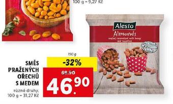 Lidl Směs pražených ořechů s medem nabídka