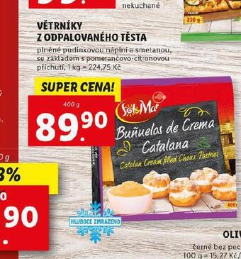 Lidl Větrníky z odpalovaného těsta nabídka