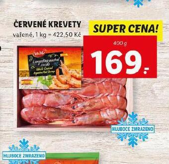 Lidl Červené krevety nabídka