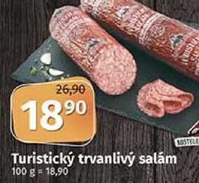 Coop Turistický trvanlivý salám 100 g nabídka