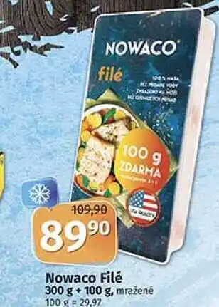 Nowaco filé 300 g + 100 g, mražené