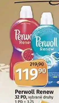 Coop Perwoll renew 32 pd, vybrané druhy nabídka