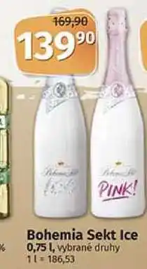 Coop Bohemia sekt ice 0,75l, vybrané druhy nabídka