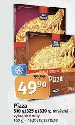Coop Coop pizza 310 g/325 g/330 g, mražená - vybrané druhy nabídka