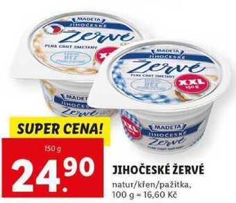 Lidl Jihočeské žervé, 150 g nabídka