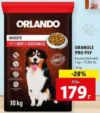 Lidl Granule pro psy, 10 kg nabídka