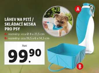 Lidl Láhev na pití / skládací miska pro psy nabídka
