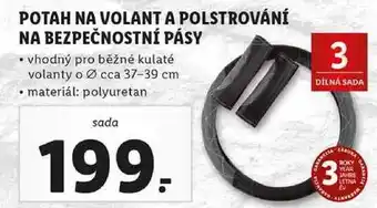 Lidl Potah na volant a polstrování na bezpečnostní pásy nabídka