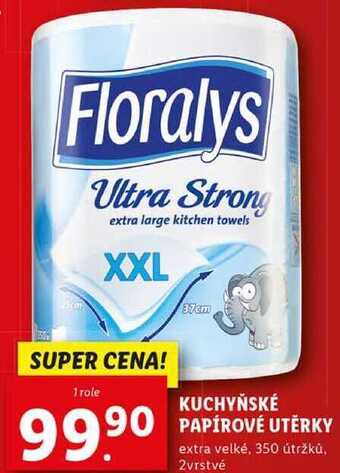 Lidl Kuchyňské papírové utěrky, 1 role nabídka