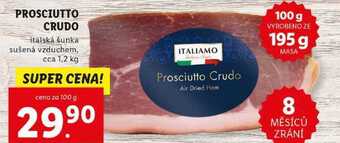 Lidl Prosciutto crudo, cena za 100 g nabídka