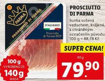 Lidl Prosciutto di parma, 90 g nabídka