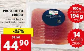 Lidl Prosciutto crudo, 100 g nabídka