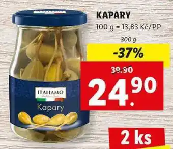 Lidl Kapary, 300 g nabídka