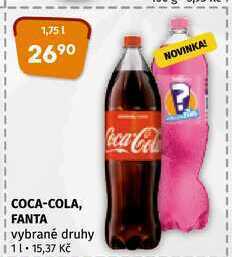 Coop Coca-cola fanta 1,75l, vybrané druhy nabídka