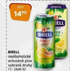 Coop Birell nealkoholické ochucené pivo vybrané druhy 0,5l nabídka
