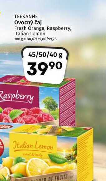Coop Teekanne ovocný čaj, vybrané druhy nabídka
